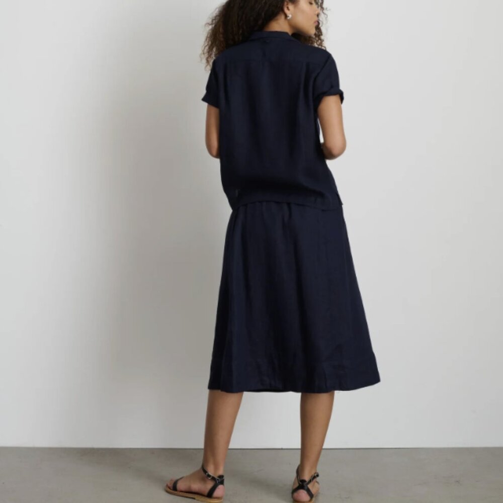 Alex Mill Navy A-Line Skirt - Picture 2 of 11